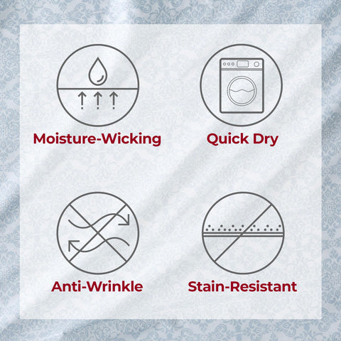 Mellanni king sheets quick-drying and fade-resistant for easy care.