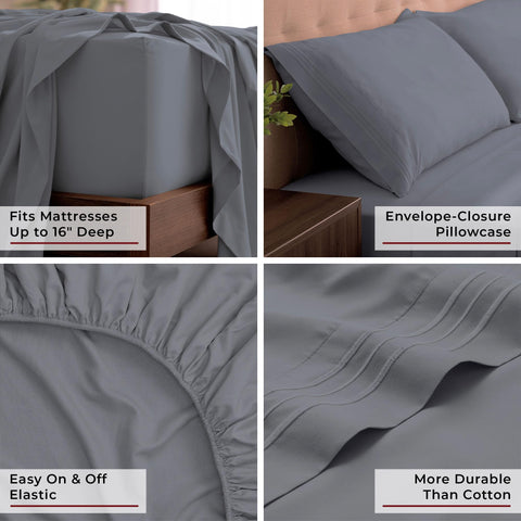 Mellanni King Sheets wrinkle, fade, and stain resistance in action.