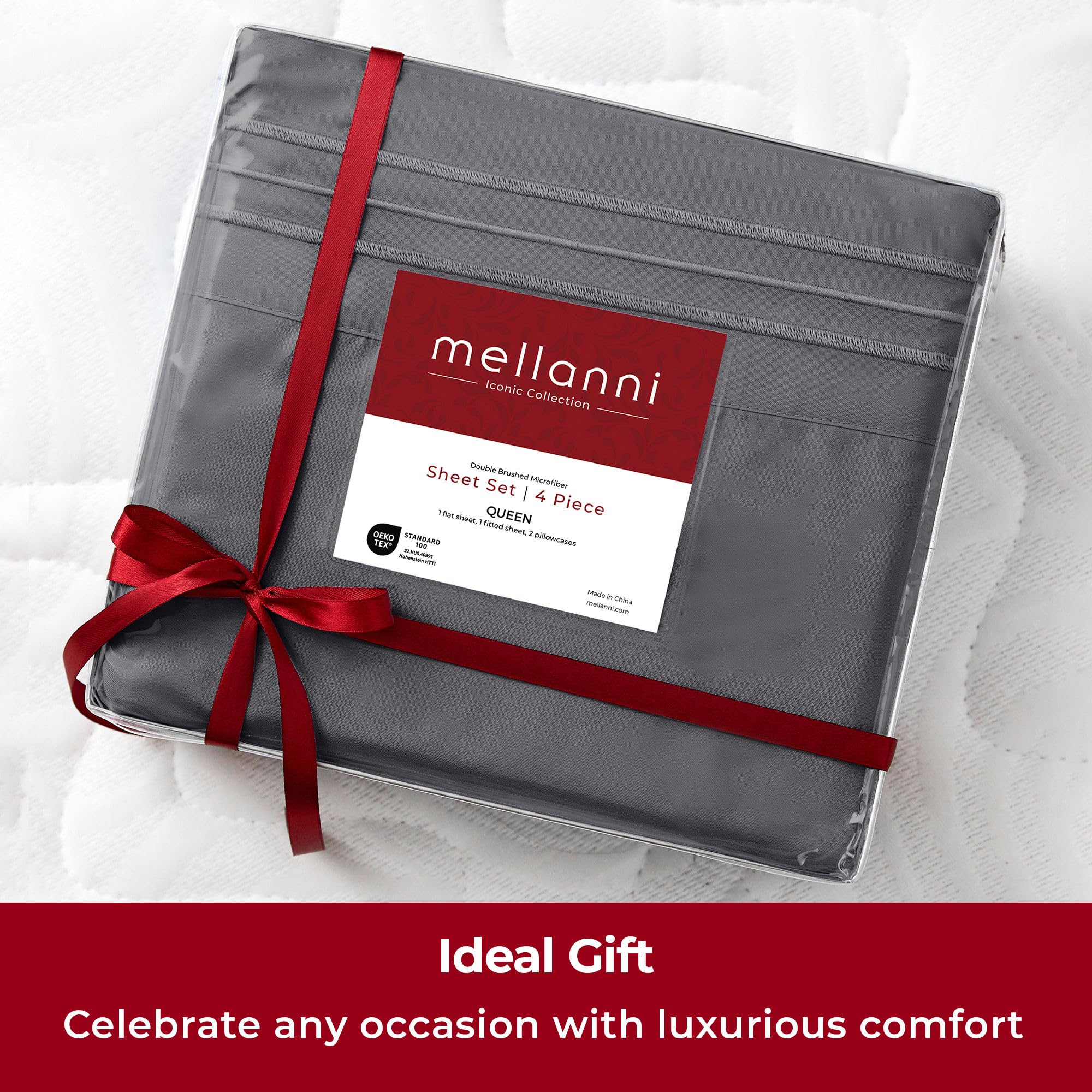 Mellanni Lifetime Promise badge communicates risk-free shopping and support.