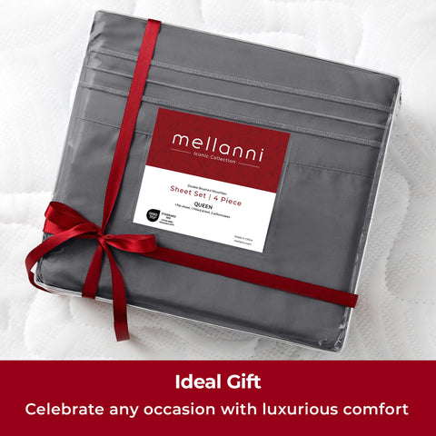Mellanni Lifetime Promise badge communicates risk-free shopping and support.