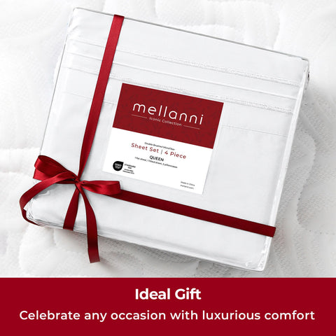 Mellanni lifetime promise badge and trusted brand reassurance