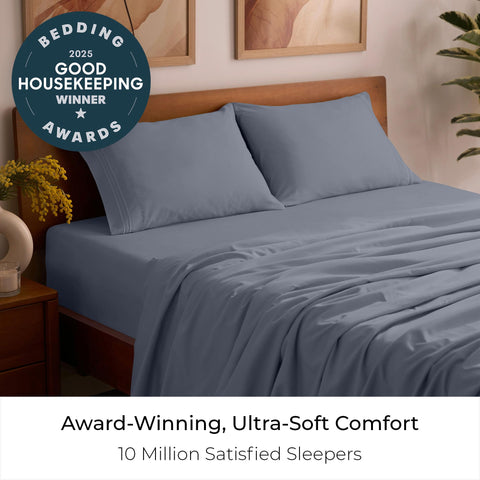 Mellanni lightweight breathable sheets demonstrate airy comfort and moisture-wicking.