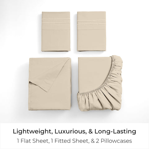 Mellanni bedding deep-pocket fit demonstrates secure 16-inch mattress compatibility.