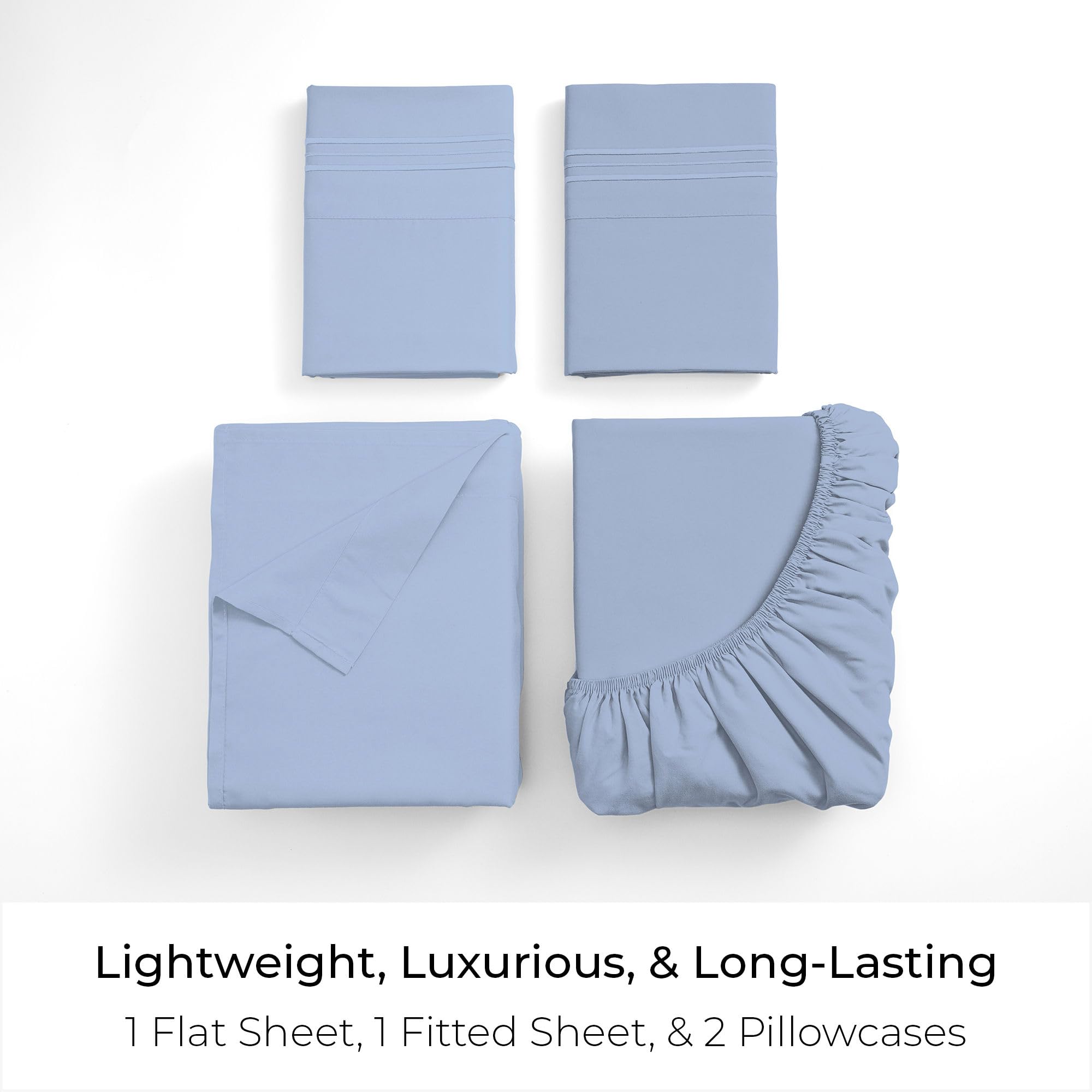 Mellanni flat sheet spreads evenly for generous coverage and seasonal comfort.