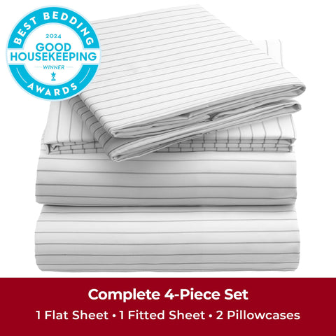 Mellanni queen sheets close-up of ultra-soft microfiber texture for lasting comfort.