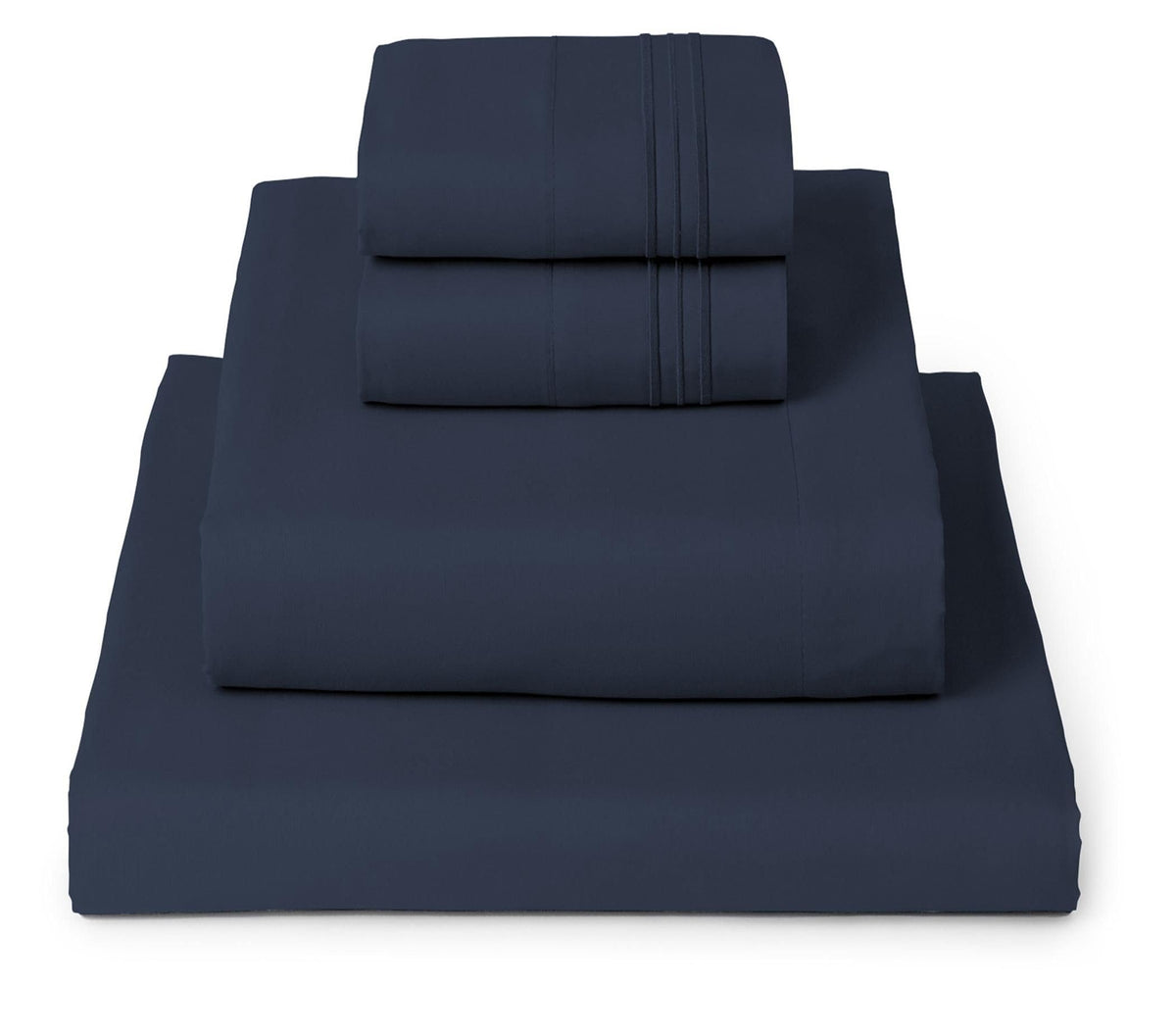 Mellanni queen sheets set fitted sheet with deep pockets for a secure fit.