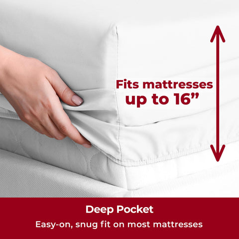 Mellanni pillowcase 20x30 adds soft comfort and easy laundering