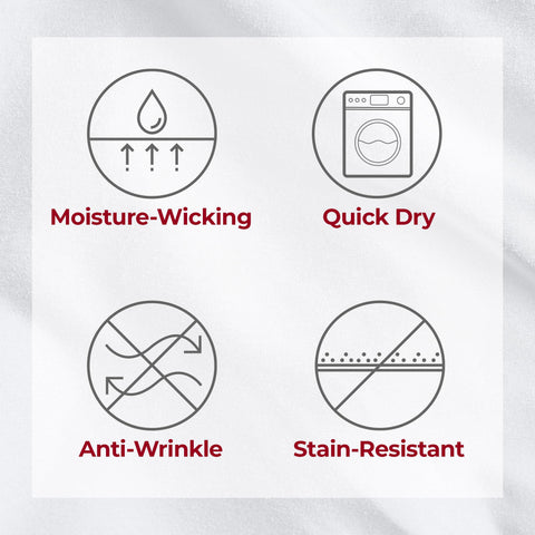 Mellanni wrinkle- and fade-resistant sheets in pristine white
