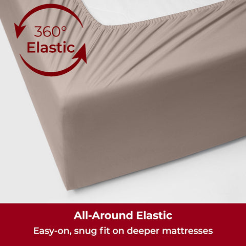 Mellanni wrinkle-resistant finish close-up to keep linens smooth.