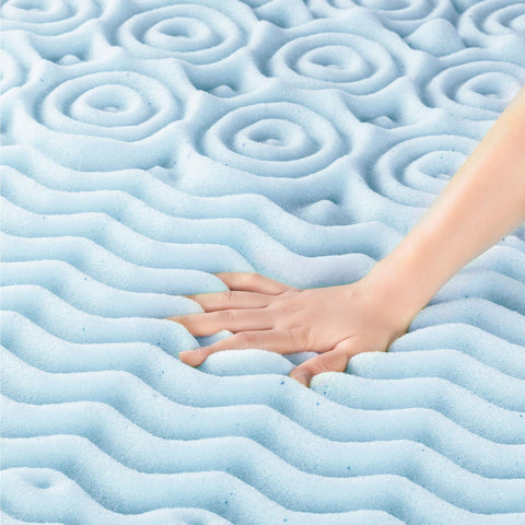 Mellow memory foam with five zones showcases targeted pressure relief