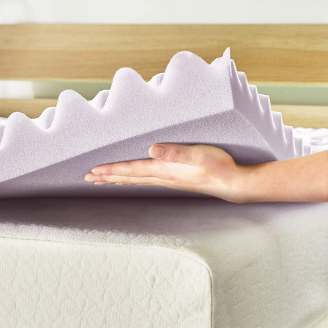 Mellow breathable memory foam layer enhances airflow on the top layer.
