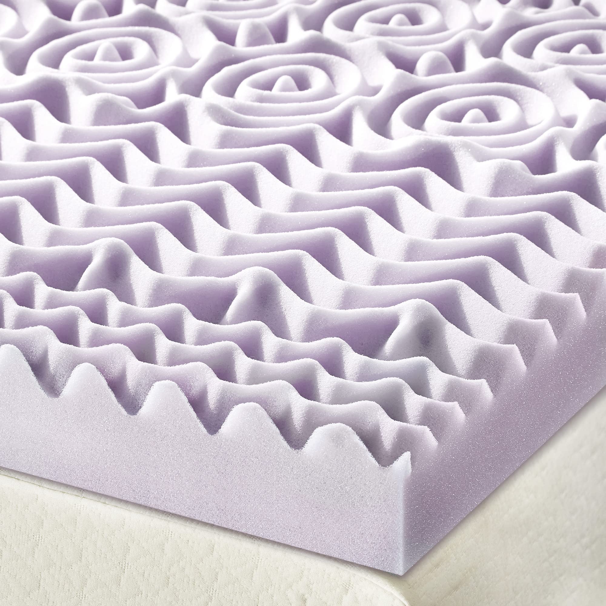 Mellow five-zone contact design minimizes tossing and turning for a restful night.