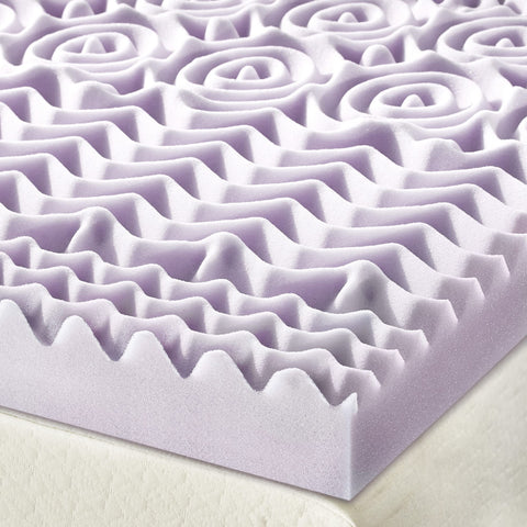 Mellow five-zone contact design minimizes tossing and turning for a restful night.