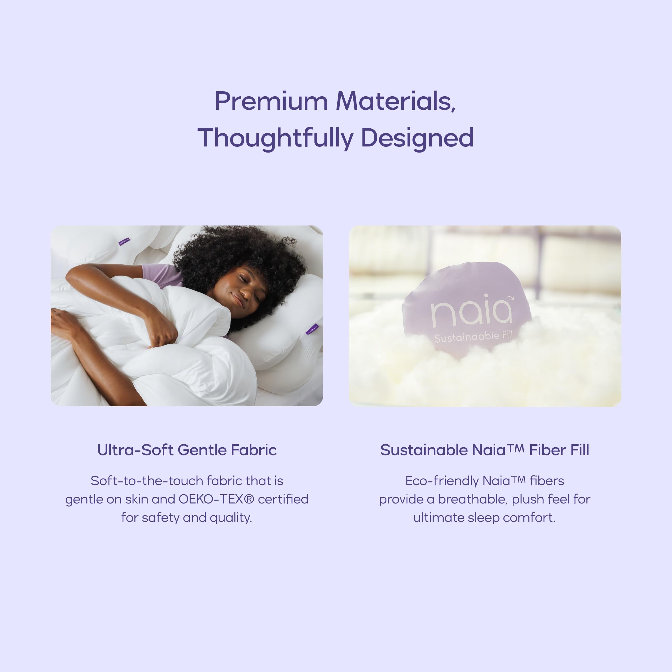 Mellow Marshmellow Comforter vegan down-alternative fill for cruelty-free bedding