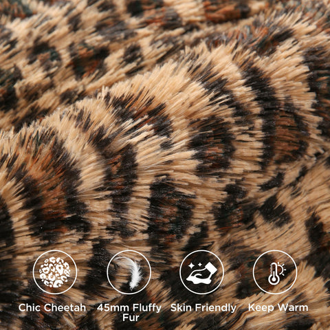Melo10PM boho chic bedroom style featuring Melo10PM cheetah print bedding