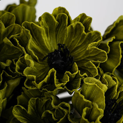 Melorca&Guilla 13.5 inch faux poppy stems for centerpieces