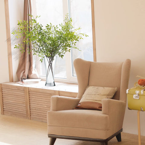 Melorca&Guilla artificial greenery stems promoting peace and harmony in décor