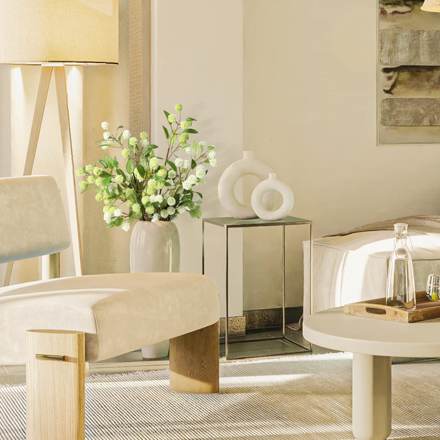 Melorca&Guilla artificial plants: office decor with tall green branches