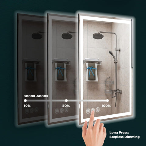 Memobarco 5x magnifying mirror included, detailed grooming and skincare.