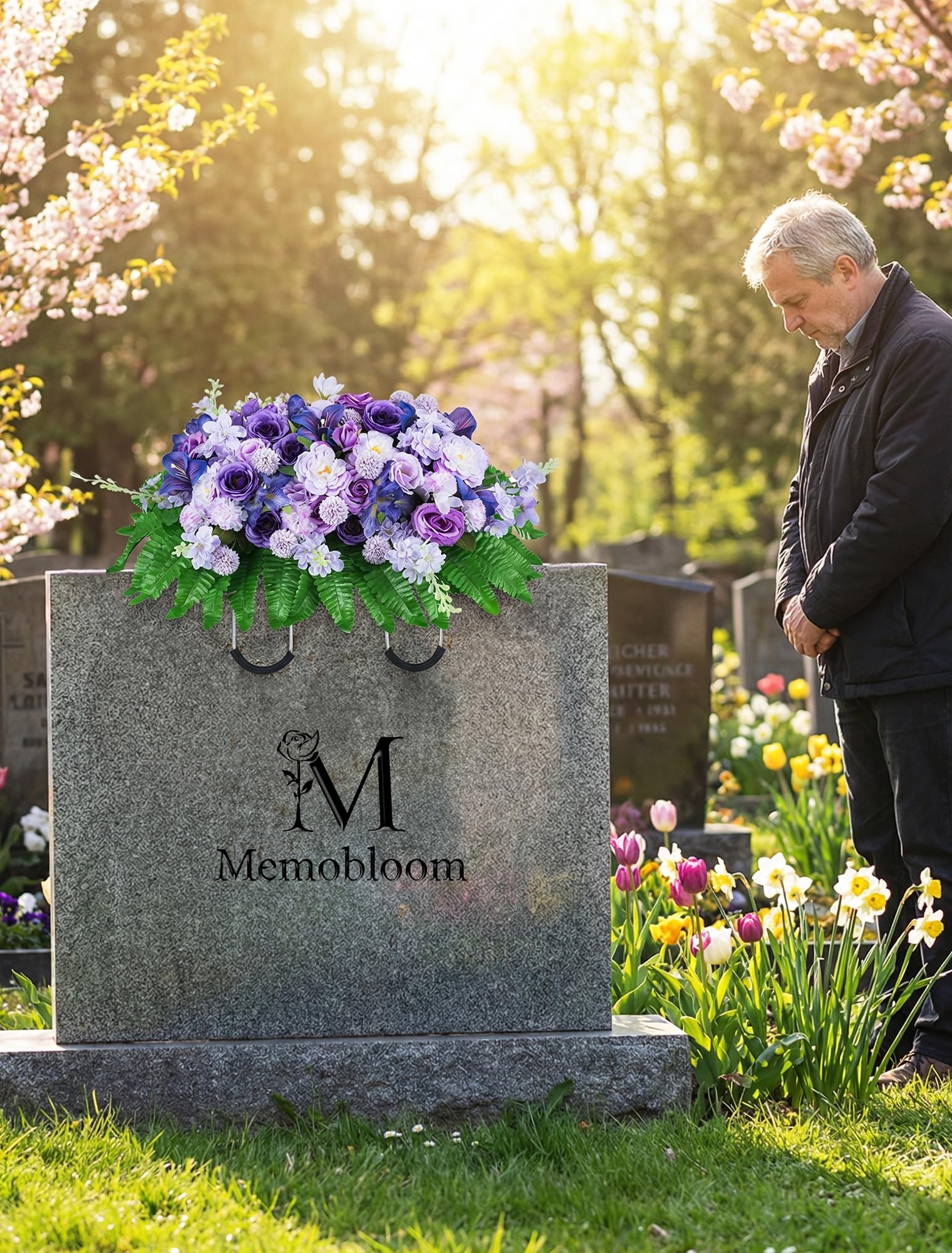 Low-maintenance tribute that stays neat between visits.