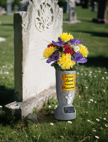 Memobloom holiday garden vase suits seasonal arrangements for remembrance.