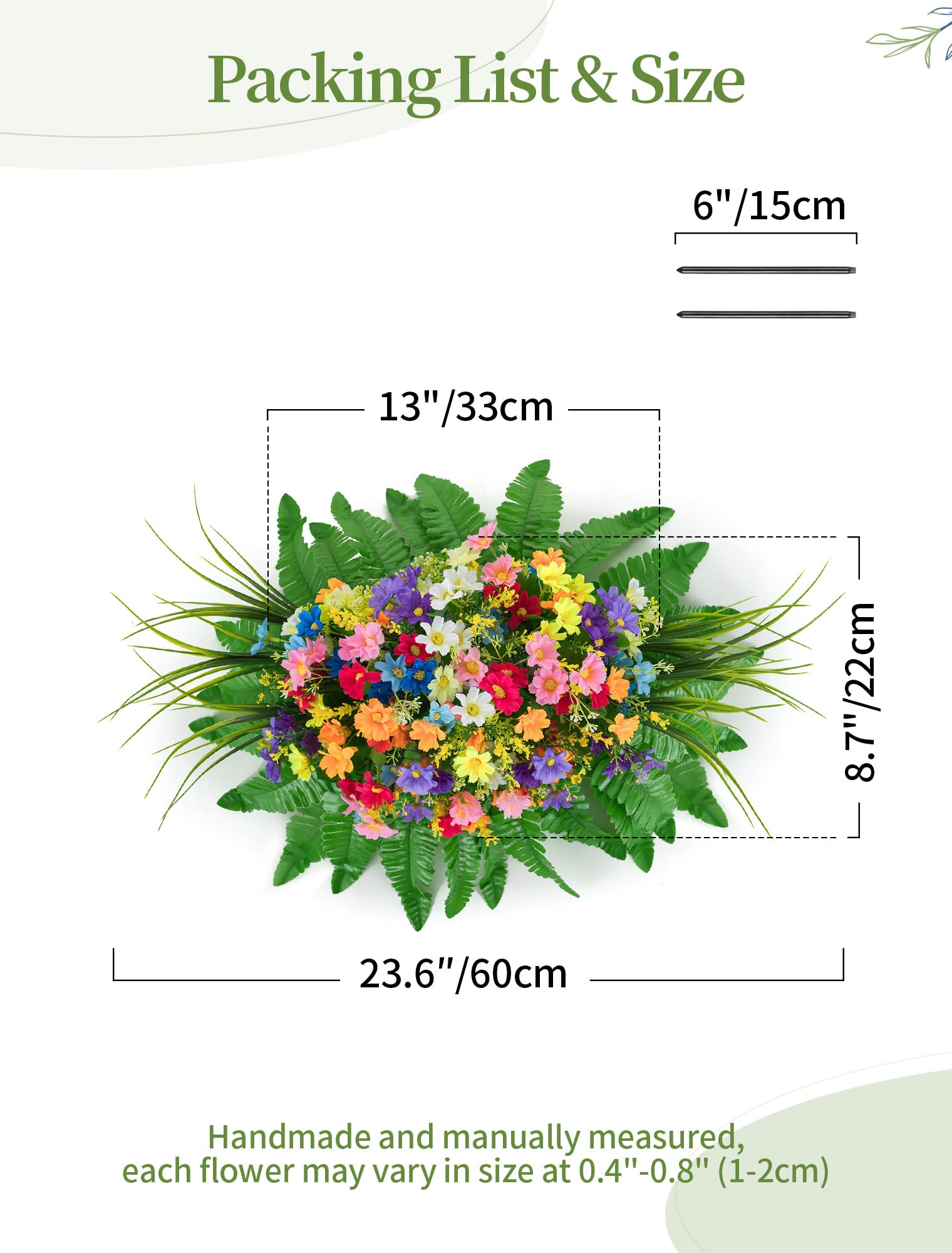 Memobloom weather resistant artificial blooms endure sun and rain