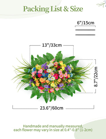 Memobloom weather resistant artificial blooms endure sun and rain