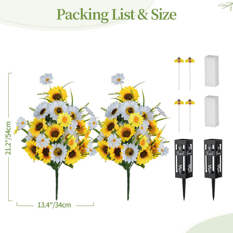 Memobloom weather-resistant cemetery flowers withstand outdoor conditions