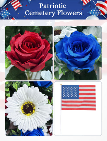 Memobloom weather-resistant foam keeps blooms in place outdoors.