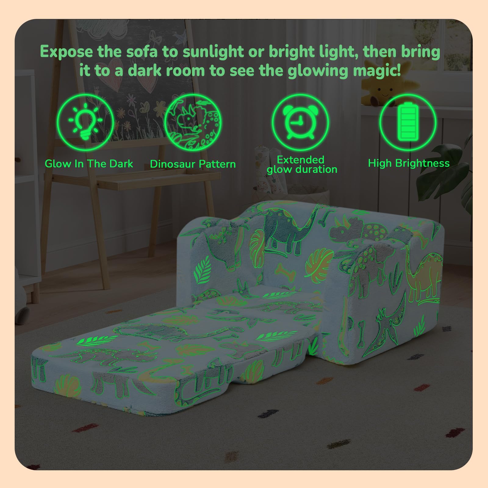 MeMoreCool foam-seat chair provides sturdy support during daily play