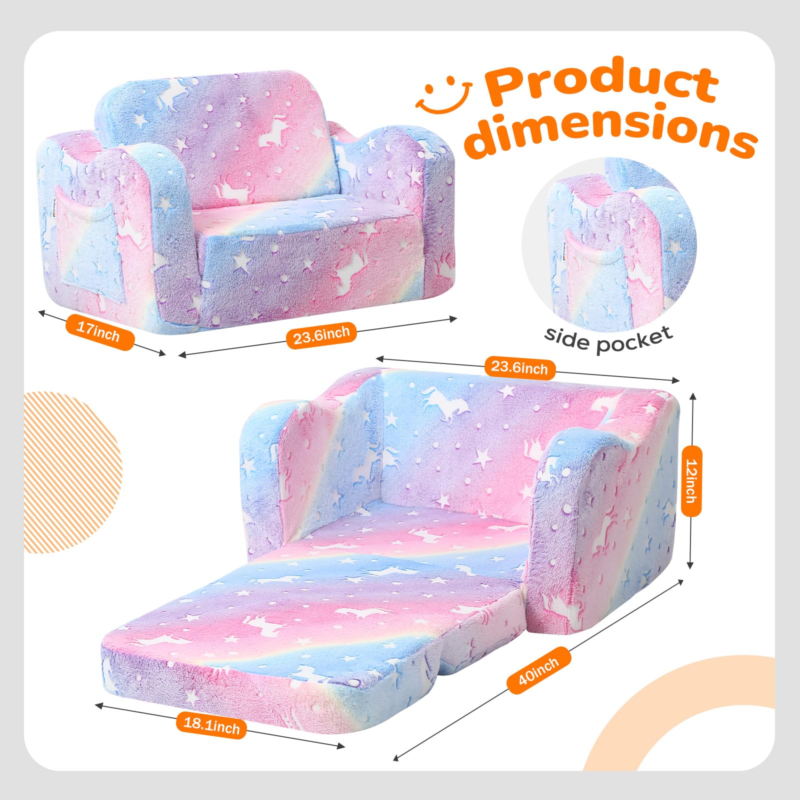 MeMoreCool glow-in-the-dark unicorn design enhances bedtime imagination