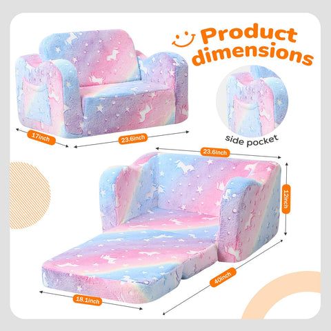MeMoreCool glow-in-the-dark unicorn design enhances bedtime imagination