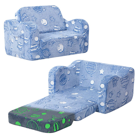 MeMoreCool glowing astronaut chair glows softly for bedtime stories.