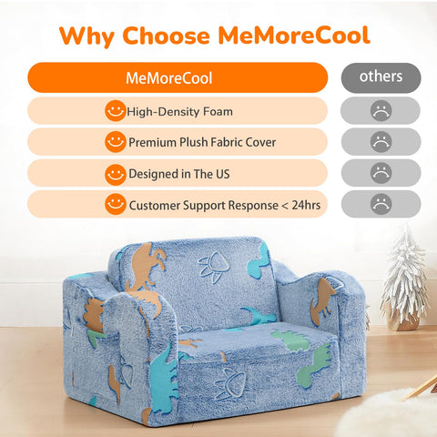 MeMoreCool glowing dinosaur chair removable cover for easy cleaning