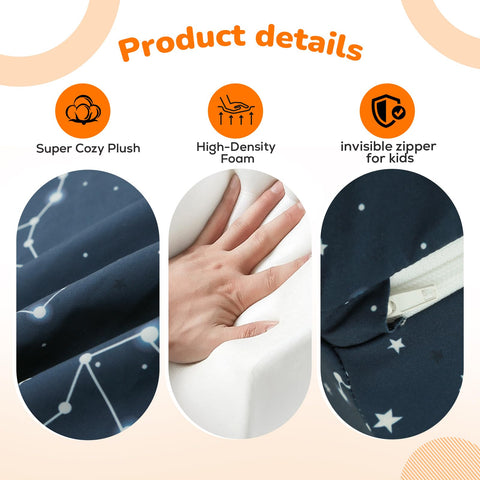 MeMoreCool midnight galaxy fabric in a stylish kid space