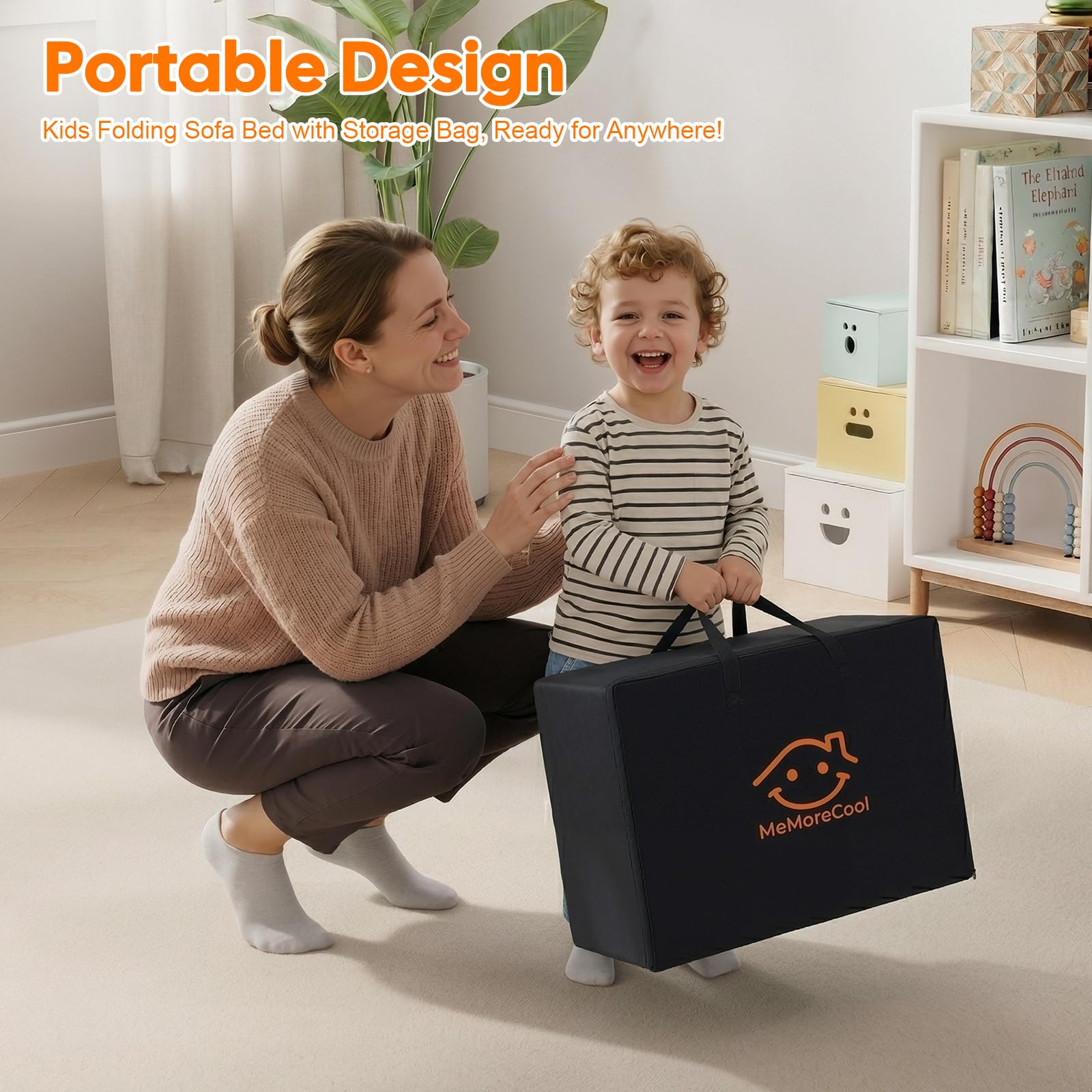 MeMoreCool Durable storage bag keeps the mattress dust- and moisture-free.