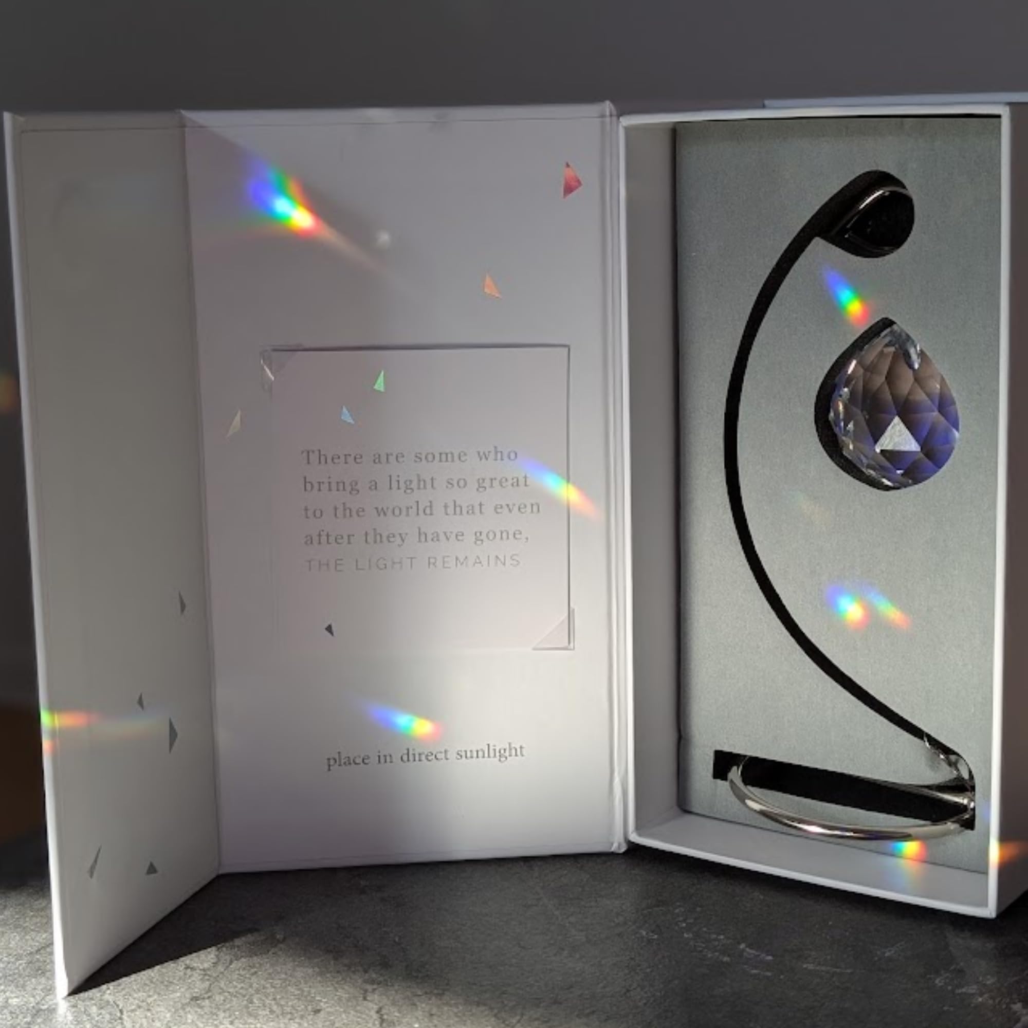 Memorialight keepsake card included to share memories and sentiments