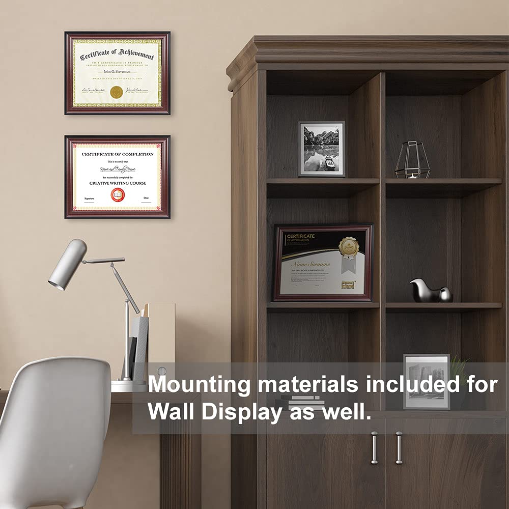 Memory Island diploma frame shows clear view through real glass front.