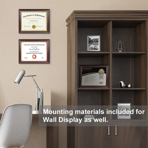 Memory Island diploma frame shows clear view through real glass front.