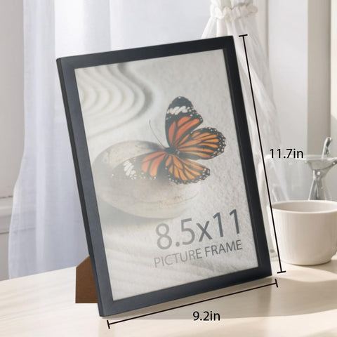 Memory Island 8.5x11 frame with HD Plexiglass protects photos on display.