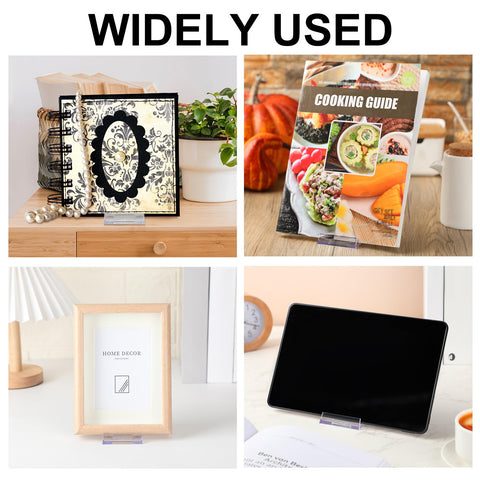 Memorywuu exhibit-ready stand for comics or magazines on a desk.