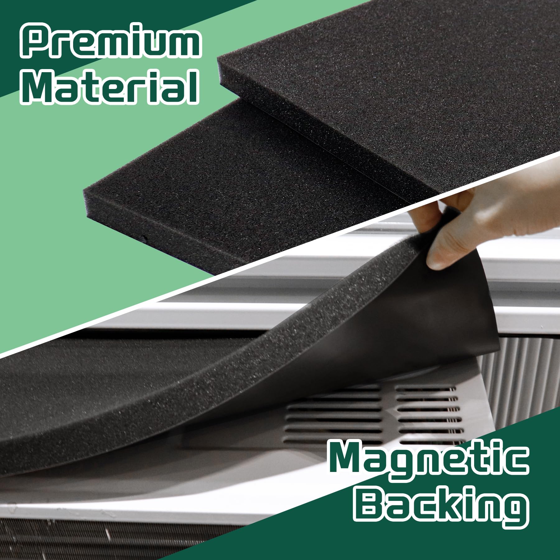 Memrita noise isolation padding reduces window unit drip sounds effectively.