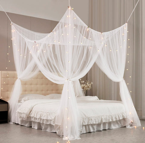Mengersi canopy drapes creating romantic decor suitable for birthdays or weddings.