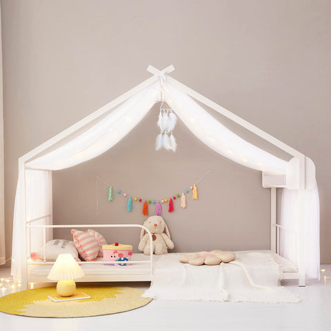 Mengersi canopy suits Montessori floor bed with soft coverage