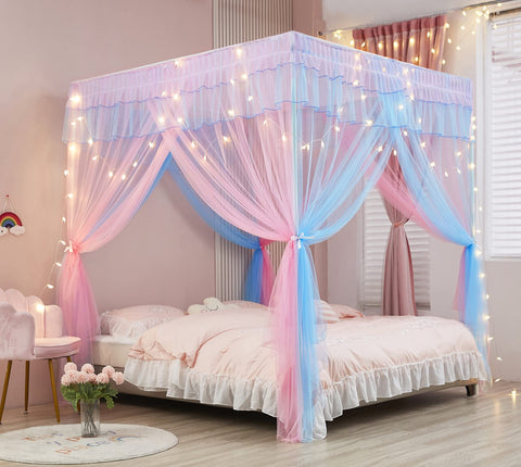 Mengersi Rainbow Canopy shows four openings design for easy access and protection.