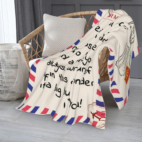 Menghao Daughter blanket draped over bed or couch for cozy relaxation