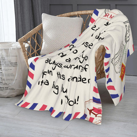 Menghao Dear Dad blanket soft flannel fleece for cozy warmth.