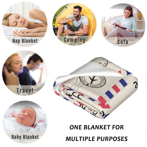 Menghao sister blanket available in 50x60 and 60x80 sizes.