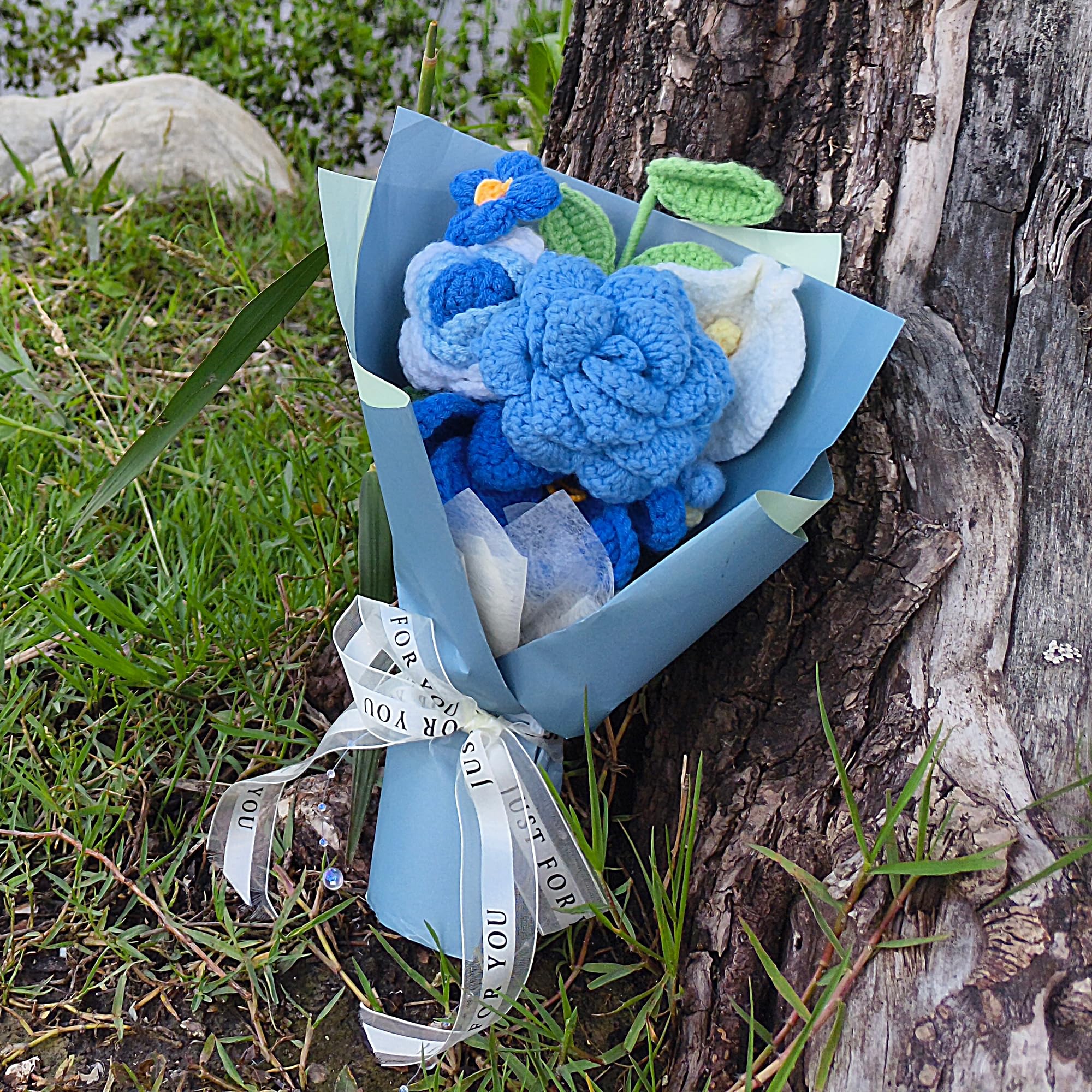 MengxFly gift-for-her blue bouquet suited for birthdays