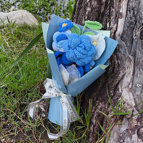 MengxFly gift-for-her blue bouquet suited for birthdays